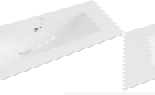 Mexen Atena undermount washbasin 60 x 46 cm, White - 25016000