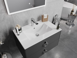 Mexen Atena undermount washbasin 70 x 46 cm, White - 25017000