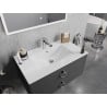 Mexen Atena undermount washbasin 80 x 46 cm, White - 25018000