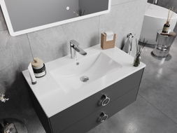 Mexen Atena sink embedded in countertop 80 x 46 cm, white - 25018000