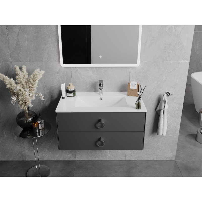 Mexen Atena sink embedded in countertop 80 x 46 cm, white - 25018000
