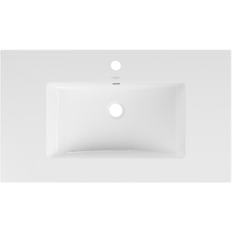 Mexen Atena sink embedded in countertop 80 x 46 cm, white - 25018000