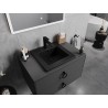Mexen Atena countertop washbasin 41 x 41 cm, black matte - 25014170