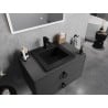 Mexen Atena recessed washbasin 41 x 41 cm, matte black - 25014170