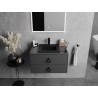 Mexen Atena countertop washbasin 41 x 41 cm, black matte - 25014170