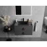 Mexen Atena recessed washbasin 41 x 41 cm, matte black - 25014170