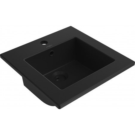 Mexen Atena countertop washbasin 41 x 41 cm, black matte - 25014170