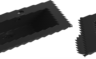 Mexen Atena undermount washbasin 41 x 41 cm, black matt - 25014170