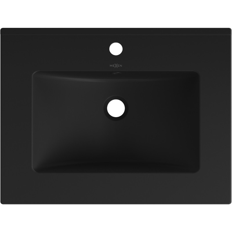 Mexen Atena built-in countertop washbasin 61 x 46 cm, black matte - 25016070
