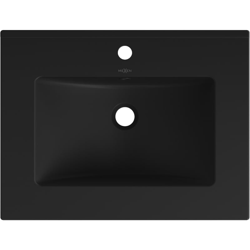 Mexen Atena inset sink for countertop 61 x 46 cm, black matte - 25016070
