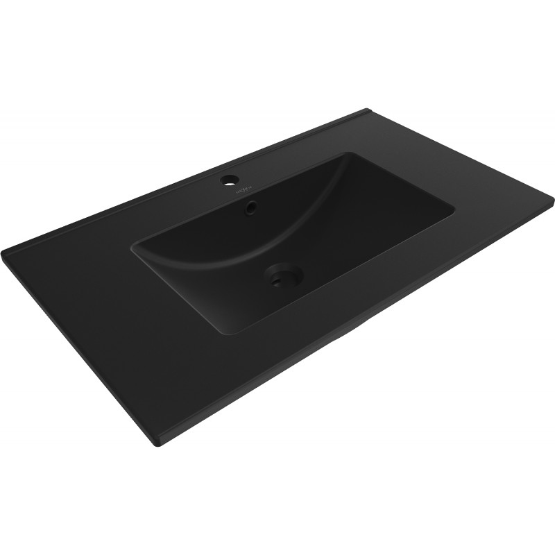 Mexen Atena undermount washbasin 80 x 46 cm, black matt - 25018070