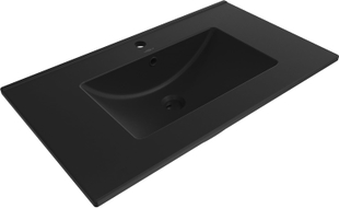 Mexen Atena countertop washbasin 81 x 46 cm, black matte - 25018070