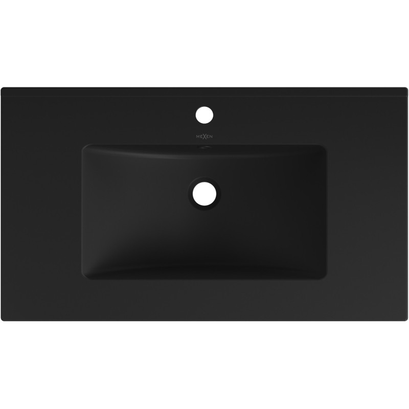 Mexen Atena countertop washbasin 81 x 46 cm, black matte - 25018070