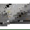 Mexen Lira glass worktop washbasin 37 x 37 cm, transparent - 24053700