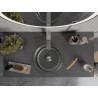 Mexen Lira glass countertop washbasin 37 x 37 cm, transparent - 24053700
