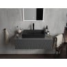Mexen Nadia countertop washbasin 62 x 35 cm, matte black - 21616085