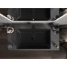 Mexen Nadia Countertop Sink 62 x 35 cm, Matte Black - 21616085