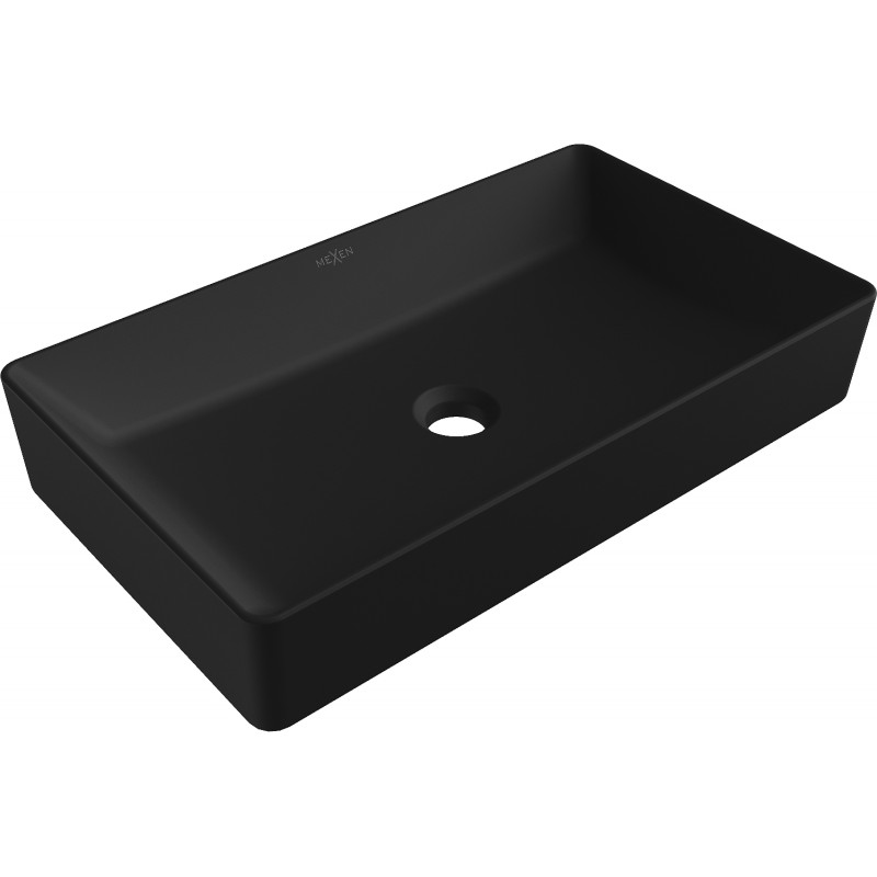 Mexen Nadia countertop washbasin 60 x 35 cm, Black matt - 21616085