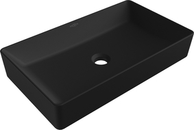 Mexen Nadia countertop washbasin 60 x 35 cm, Black matt - 21616085