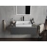 Mexen Nadia countertop washbasin 62 x 35 cm, white/black - 21616007