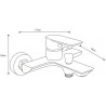 Mexen Alfa R62 Gold Bathtub Set - 745703R62-50