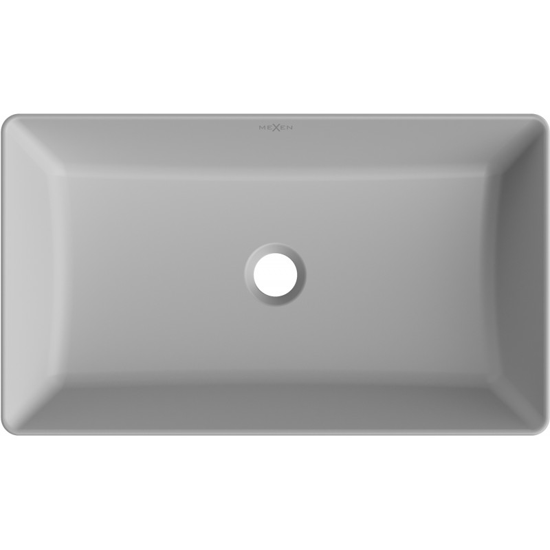 Mexen Nadia countertop washbasin 62 x 35 cm, light grey matte - 21616061