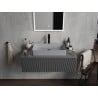 Mexen Nadia countertop washbasin 62 x 35 cm, light grey matte - 21616061