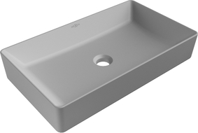 Mexen Nadia countertop washbasin 60 x 35 cm, Light Grey matt - 21616061