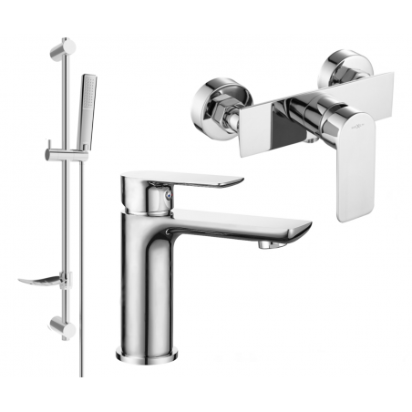 Mexen Alfa DF72 shower set, Chrome - 745704DF72-00