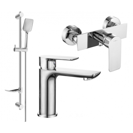 Mexen Alfa DF62 shower set, Chrome - 745704DF62-00