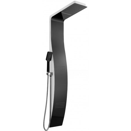Mexen Bali shower panel, black/white - 7622-03-71
