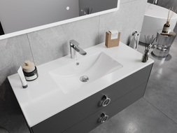 Mexen Atena built-in countertop sink 101 x 46 cm, white - 25011000