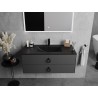 Mexen Atena countertop inset sink 101 x 46 cm, matte black - 25011070