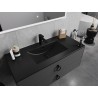 Mexen Atena countertop inset sink 101 x 46 cm, matte black - 25011070