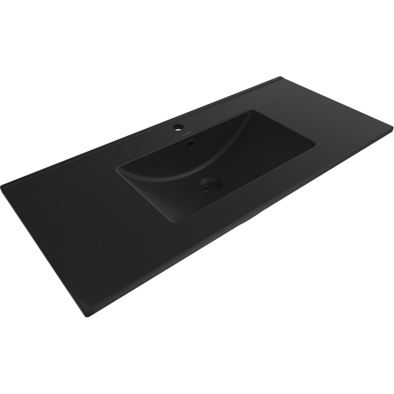 Mexen Atena countertop inset sink 101 x 46 cm, matte black - 25011070