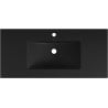Mexen Atena countertop integrated washbasin 101 x 46 cm, matte black - 25011070