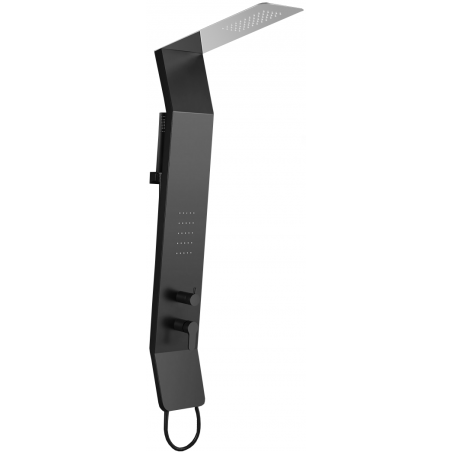 Mexen Yap shower panel, black/chrome - 7612-02-77