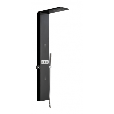 Mexen Omar shower panel, black - 7610-03-70