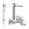 Mexen Alfa DQ40 bathtub set, Chrome - 745713DQ40-00