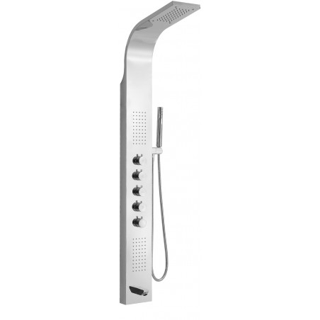 Mexen Timor shower panel with spout, chrome - 7621-04-00