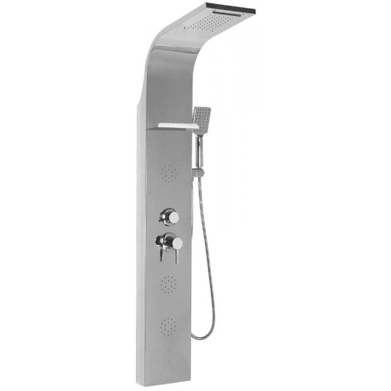 Mexen Borg shower panel, chrome - 7615-03-00