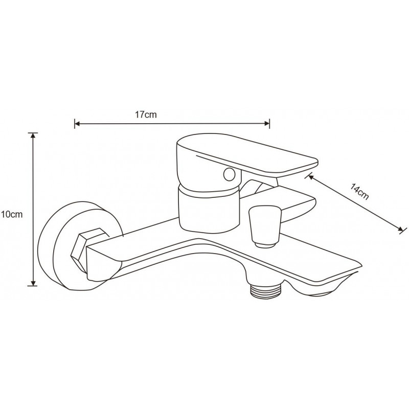 Mexen Alfa DF02 bathtub set, gold - 745713DF02-50
