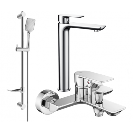 Mexen Alfa DF62 bathtub set, Chrome - 745713DF62-00