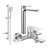 Mexen Alfa DF62 bath set, chrome - 745713DF62-00