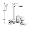 Mexen Alfa DF62 bathtub set, Chrome - 745713DF62-00