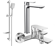 Mexen Alfa DF62 bath set, chrome - 745713DF62-00