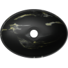 Mexen Elza countertop sink 40 x 33 cm, black stone - 21014084