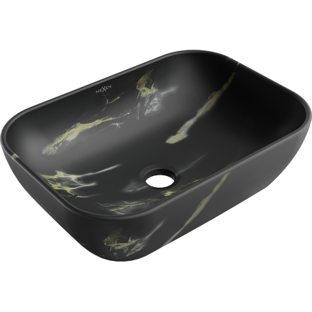 Mexen Rita countertop washbasin 45 x 32 cm, black stone - 21084588