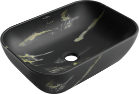 Mexen Rita countertop washbasin 45 x 32 cm, black stone - 21084588