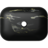 Mexen Rita countertop sink 45 x 32 cm, black stone - 21084588